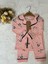 Tuembaby Gömlek Yaka Uzun Kollu Pamuklu Civciv Baskılı Bebek Pijama Takımı 6-9 Ay/ 9-12 Ay/12-18 Ay/ 18/24 Ay 3