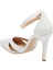 Beyaz Hakiki Deri Kadın Stiletto - K24I1AY67289-A26 4