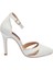 Beyaz Hakiki Deri Kadın Stiletto - K24I1AY67289-A26 6