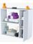 Urla Banyo Dolabı Çok Amaçlı Dolap 90 x 85 x 32 cm Asma Banyo Dolabı Makina Üstü Dolap 5
