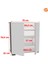 ARD-112 70 X76X 32 cm Ayakkabılık Antre Ayakkabılık Çok Amaçlı Dolap Ayakkabı Dolabı-Beyaz 6