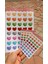 Renkli Kalpler Sticker Set 10