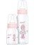 Şeffaf ve Pembe 250ML+125ML Bebek Biberon Seti, Şık ve Kullanışlı Tasarım 1