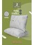 2 Adet Bamboo Gri Serisi Kılıflı Fermuarlı Yıkanabilir Antialerjik Silikon Elyaf Yastık 50 x 70 cm 800 gr 6