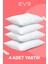 4 Adet Micro Silikon Elyaf Nonwoven Yıkanabilir Antialerjik Ev ve Hotel Yastık 50 x 70 cm 700 gr 6