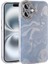 Apple iPhone 16 Plus Kılıf Fırça Desenli ve Taşlı Trix Premium Sert Silikon Kapak 1