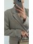 Yandan Bağlamalı Taupe Blazer 4