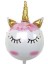 Rps 36" Folyo Balon Unicorn Eyelash Gold 9772 1