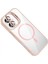 Apple iPhone 16 Remim Lensli Magsafe Standlı Kapak - Pembe 3