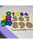 Alfabe ve Rakam Puzzle Ikili Set - Ahşap Tabanlı ve Pla Harf/rakamlar Eğitici Oyuncak 2