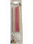 Nedi 13 cm Simli Çubuk Mum 6"lı Beyaz-Pembe-Altın JG2007C-14 1