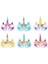 Nedi Unicorn Karton Maske 6"lı 56453 1