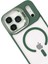 Apple iPhone 17 Pro Remim Lensli Magsafe Standlı Kapak - Koyu Yeşil 3
