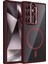 Samsung Galaxy S25 Ultra Remim Lensli Magsafe Standlı Kapak - Bordo 1