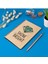 Shine Bright Tasarımlı 8 cm x 12 cm Ölçülerinde Çizgisiz 48 Yaprak Ahşap Kapaklı Defter 3