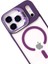 Apple iPhone 17 Pro Remim Lensli Magsafe Standlı Kapak - Derin Mor 3