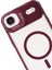 Apple iPhone 17 Air Remim Lensli Magsafe Standlı Kapak - Bordo 3