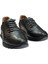 Siyah Deri Erkek Spor Ayakkabı-Lastikli Siyah Spor Ayakkabı 3