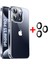 iPhone 15 Pro Kılıf Şeffaf Kenarları Silikon Lens Koruyuculu Kapak 1
