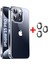 iPhone 15 Pro Kılıf Şeffaf Kenarları Silikon Lens Koruyuculu Kapak 1