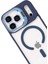 Apple iPhone 17 Pro Max Remim Lensli Magsafe Standlı Kapak - Lacivert 3
