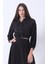 Siyah Beli Lastikli Cepli Ceket ve Etek Ikili Takım 4595053.01 8