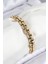 Tegan 316L Çelik Halat Zincir Model Gold Renk Kadın Bileklik TG27BB7830 1
