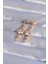 Tegan Xuping Rose Renk Zirkon Taşlı Geometrik Sallantılı Küpe TG27BKP9355 2