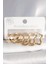Tegan 316L Çelik Gold Renk Yıldız Halka Model Kadın Küpe Seti TG27BKP10392 1