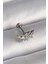 Tegan 316L Çelik Gümüş Renk Dal Model Zirkon Taş Detaylı Tragus Piercing TG27PR1343 1