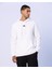 Palmir Erkek Beyaz Regular Fit Hoodie 1
