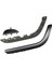 3pcs Sol Ön Kapı Kolu Kapak Plakası Döşeme Şerit Braketleri +Peugeot 408 Için Iç Kapı Kasesi 1.6i 2.0i 9345AA 9345AG (Yurt Dışından) 1