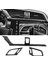 3pcs Karbon Fiber Araba Kontrol Paneli Ac Honda Civic Sedan Için Hava Havalandırma Outlet Kapak Trim Çerçeve 2016 2017 2018 2019 2020 2021 (Yurt Dışından) 2
