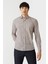 Regular Fit Bej Desenli Modern Spor Erkek Gömlek GM22Y221161_K07 1