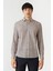 Regular Fit Bej Desenli Modern Spor Erkek Gömlek GM22Y221161_K07 5