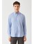 Regular Fit Mavi Uzun Kollu Spor Erkek Gömlek GM22Y221109_E35 1