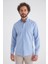 Regular Fit Mavi Uzun Kol Uzun Kollu Spor Erkek Gömlek GM22Y221100_E35 4