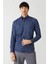 Regular Fit Lacivert Düğmeli Yaka Spor Erkek Gömlek GM22Y221130_K39 1