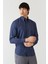 Regular Fit Lacivert Düğmeli Yaka Spor Erkek Gömlek GM22Y221130_K39 5