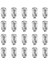 20 Pcs M6X25 Jack Fındık Araç Metal Vidalı Taç Pety Fındık Vidalı Içi Boş Duvar Demir Cilt (Yurt Dışından) 2