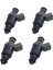 4pcs Yakıt Enjektörleri 06A906031BT Volkswagen Golf Passat 2004-2016 06A 906 031 Bt Enjeksiyon Meme (Yurt Dışından) 1