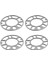 4pcs Alüminyum Tekerlek Aralayıcıları Şimler Plaka Otomatik Tekerlek Aralayıcıları 4X100 4X114.3 5X100 5X108 5X114.3 5X120 (Yurt Dışından) 2