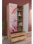 Çocuk Odası 2 Kapaklı Unicorn Dreams Gardırop 5 Raflı 2 Çekmeceli Askılı Elbise Dolabı 2
