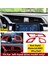 3pcs Kırmızı Merkezi Kontrol Outlet Hava Havalandırma Kapak Trim Abs Honda Civic Için Sol El Sürücüsü 10TH 2016 2017 2018 2019 (Yurt Dışından) 2