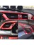 3pcs Kırmızı Merkezi Kontrol Outlet Hava Havalandırma Kapak Trim Abs Honda Civic Için Sol El Sürücüsü 10TH 2016 2017 2018 2019 (Yurt Dışından) 3