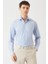 Erkek Mavi Regular Fit Likralı Ofis Tarzı Klasik Gömlek GM22K222056_C35 1