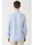 Erkek Mavi Regular Fit Likralı Ofis Tarzı Klasik Gömlek GM22K222056_C35 2