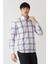 Erkek Kırmızı Paşa Yaka Regular Fit Spor Gömlek GM22Y221025_E24 5