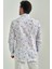 Erkek Mavi Desenli Slim Fit Pamuk Spor Gömlek GM22Y221036_K35 2
