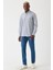 Erkek Lacivert Desenli Regular Fit Günlük Spor Gömlek GM22Y221016_C39 4